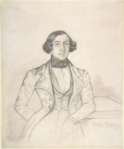 Conte Philibert-Oscar de Ranchicourt da Théodore Chassériau