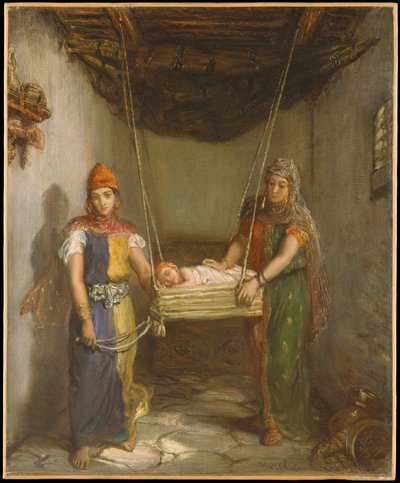 Scena nel quartiere ebraico di Costantina da Théodore Chassériau