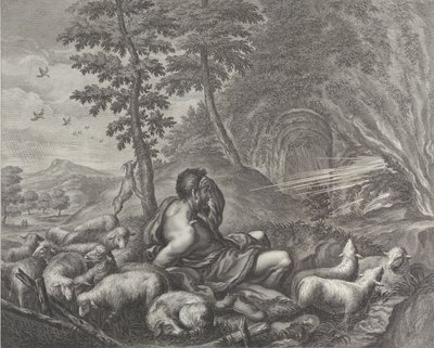 Giacobbe che custodisce il gregge di Labano da Theodore Cruger