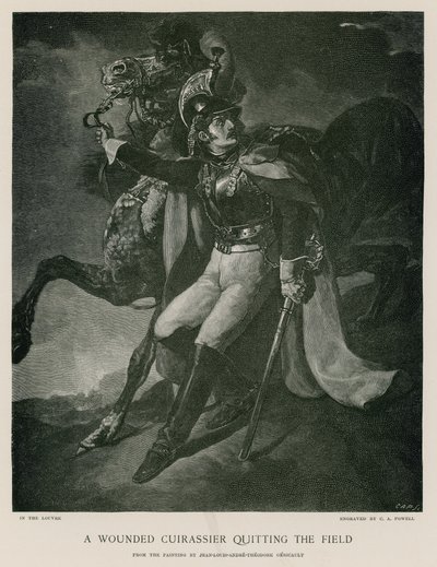 Un corazziere ferito lascia il campo da Theodore Gericault