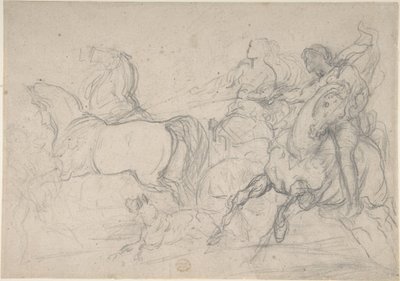 Austiere e cavaliere da Theodore Gericault