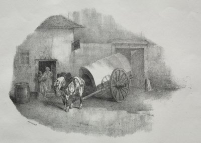 Cavallo da carrozza uscito dai limoni da Theodore Gericault