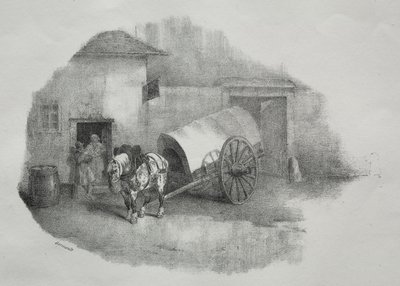 Cavallo da carrozza uscito dai limoni da Theodore Gericault