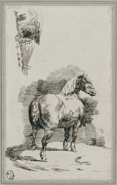 Cavallo grigio screziato (A Dapple-Gray Horse) da Theodore Gericault