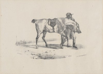 Cavallo portato a passeggio prima della corsa (A Horse Being Walked Before the Race) da Theodore Gericault