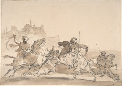 Battaglia dei cavalieri orientali da Theodore Gericault