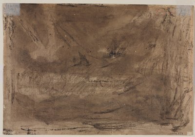 Studio compositivo? (possibilmente per il "Diluvio di Poussin") (verso) da Theodore Gericault