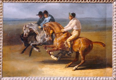 Corsa a cavallo, partenza a sinistra - Corsa di cavalli ... da Theodore Gericault
