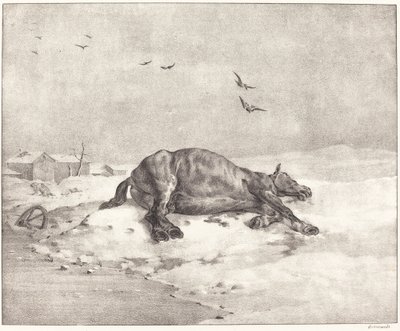 Cavallo morto da Theodore Gericault
