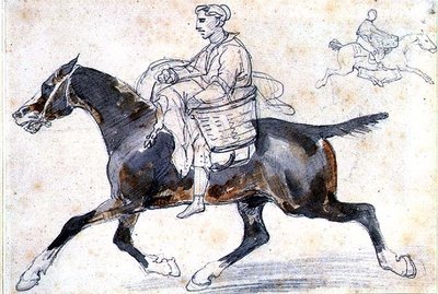 Macellaio inglese a cavallo da Theodore Gericault