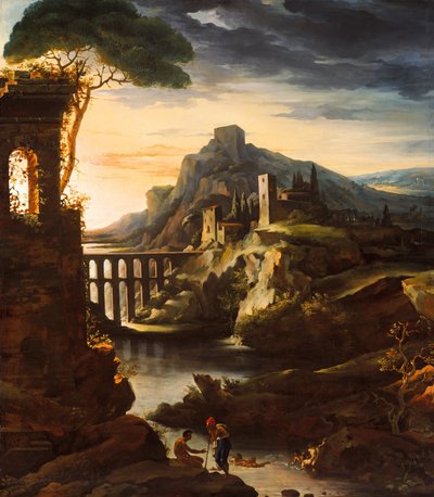 Sera: Paesaggio con acquedotto da Theodore Gericault