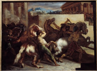 Corsa di cavalli liberi a Roma da Theodore Gericault