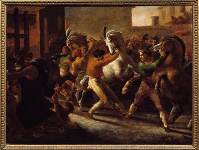 Corsa di cavalli libera a Roma da Theodore Gericault