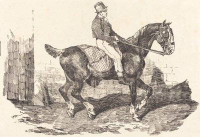 Cocchiere montato su un cavallo da carrozza da Theodore Gericault