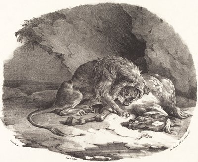 Cavallo divorato da un leone da Theodore Gericault