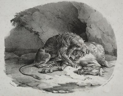 Cavallo divorato da un leone da Theodore Gericault