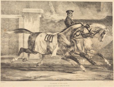 Cavalli che si allenano da Theodore Gericault