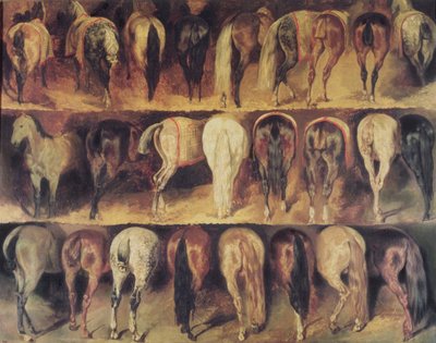 Quartieri posteriori dei cavalli da Theodore Gericault