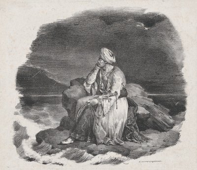La sogno tra le onde impetuose, 1818 da Theodore Gericault
