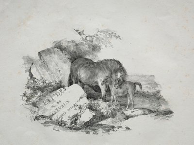 La giumenta e il suo puledro da Theodore Gericault