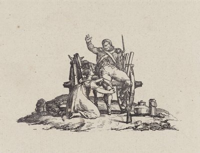 La lattaia e il veterano (The Milkmaid and the Veteran) da Theodore Gericault