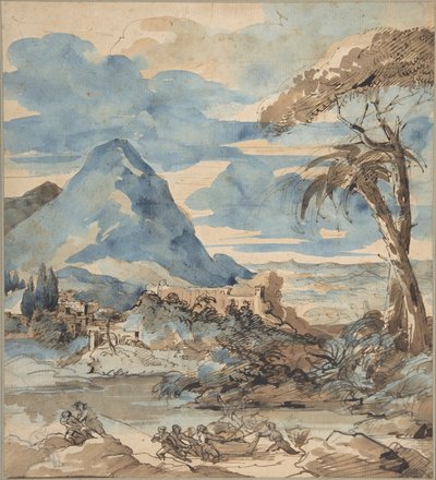 Paesaggio con pescatori da Theodore Gericault