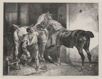 Il maniscalco inglese (The English Farrier) da Theodore Gericault