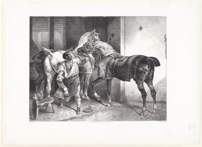 Il maniscalco inglese (The English Farrier) da Theodore Gericault