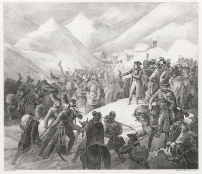 Il valico del Monte San Bernardo (Crossing of Mount Saint Bernard) da Theodore Gericault