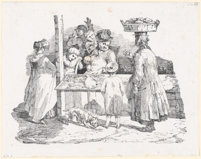 Il pescivendolo addormentato (The Sleeping Fishmonger) da Theodore Gericault