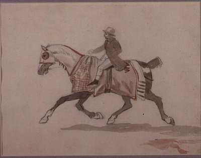 Piccolo groom su un cavallo al trotto da Theodore Gericault