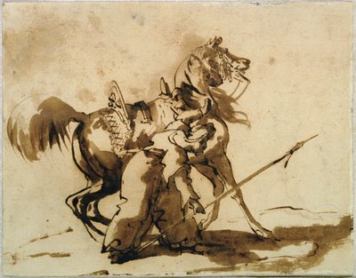 Mamelucco che smonta da Theodore Gericault