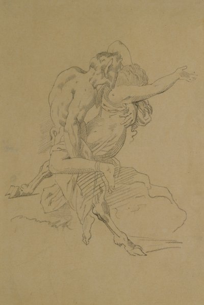 Ninfa e satiro da Theodore Gericault