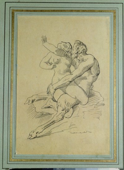 Ninfa e satiro da Theodore Gericault
