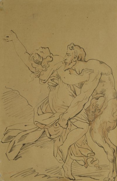 Ninfa e satiro da Theodore Gericault