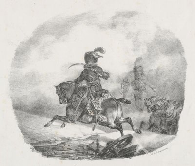 Ufficiale di artiglieria leggera della Guardia Imperiale (Light Artillery Officer of the Imperial Guard) da Theodore Gericault