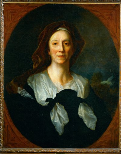 Ritratto di Marie Serre, madre del pittore Hyacinthe Rigaud (dipinto su tela) da Theodore Gericault