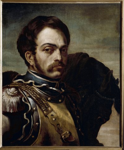 Ritratto di un ufficiale dei carabinieri da Theodore Gericault