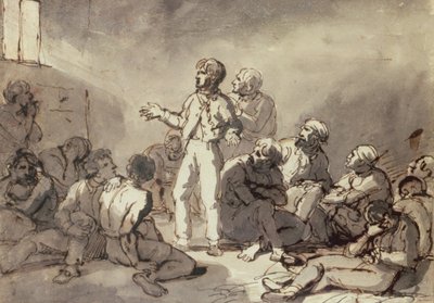 Prigionieri in una cella da Theodore Gericault