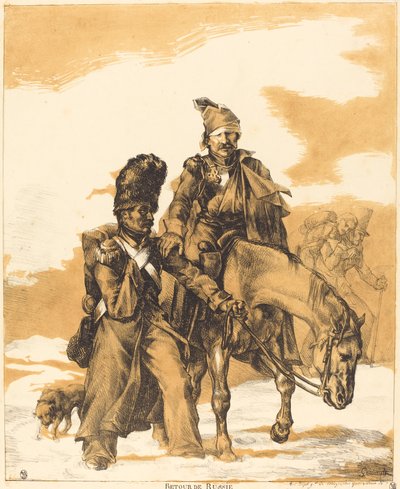 Ritirata dalla Russia da Theodore Gericault