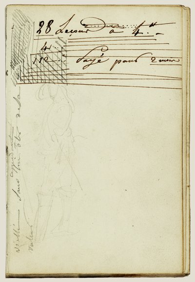 Cavaliere in piedi, continuazione della lettera da Theodore Gericault