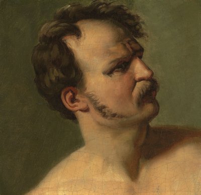 Studio di un uomo di profilo, c.1812 da Theodore Gericault