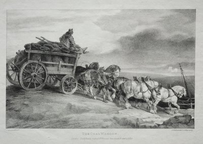 Il carro del carbone, 1821 da Theodore Gericault