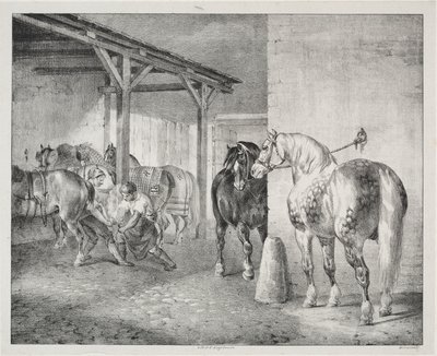 La capanna del maniscalco da Theodore Gericault