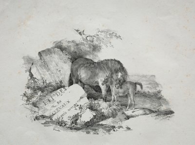 La giumenta e il suo puledro da Theodore Gericault