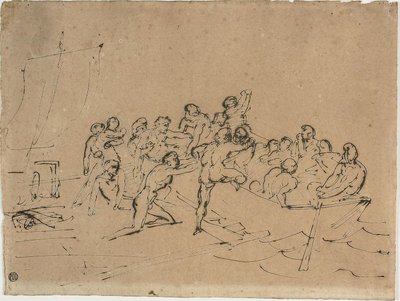 Il salvataggio dei sopravvissuti della zattera della Medusa da Theodore Gericault