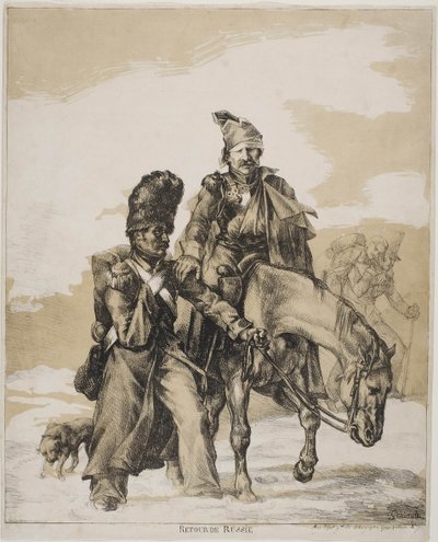 La ritirata dalla Russia da Theodore Gericault