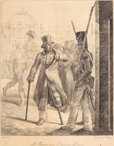 La sentinella svizzera al Louvre da Theodore Gericault