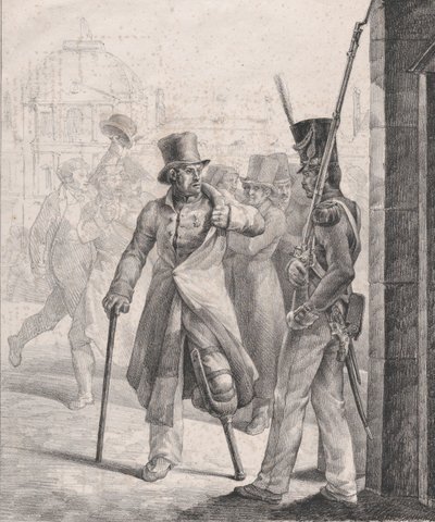 La sentinella svizzera al Louvre da Theodore Gericault