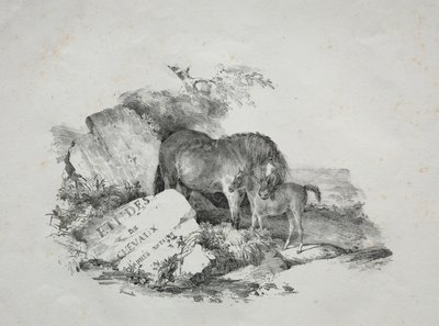 La giumenta e il suo puledro da Theodore Gericault